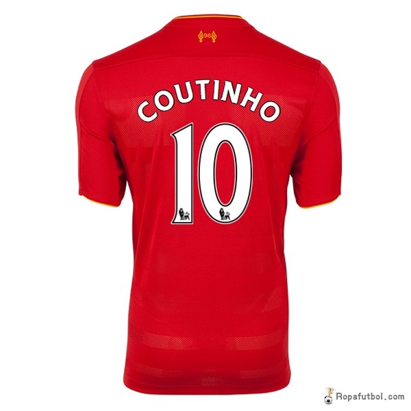 Camiseta Liverpool Replica Primera Ropa Coutinho 2016/17 Rojo